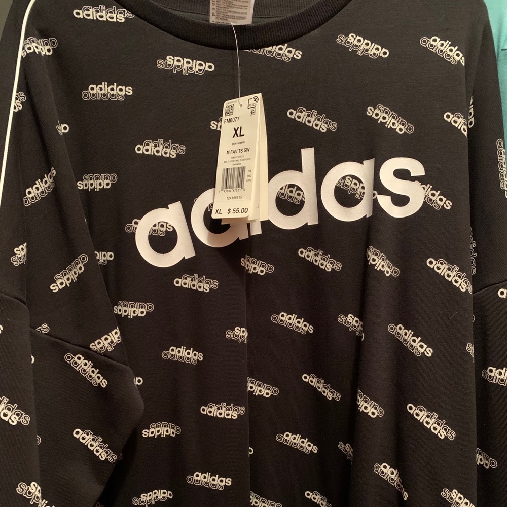 Adidas All over logo sweater XL